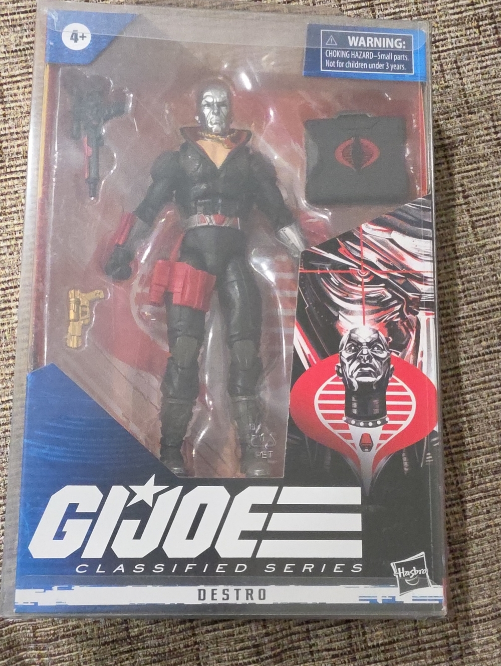 Hasbro G.I. JOE Classified Series Destro Action Figure - Black, Red & Silver